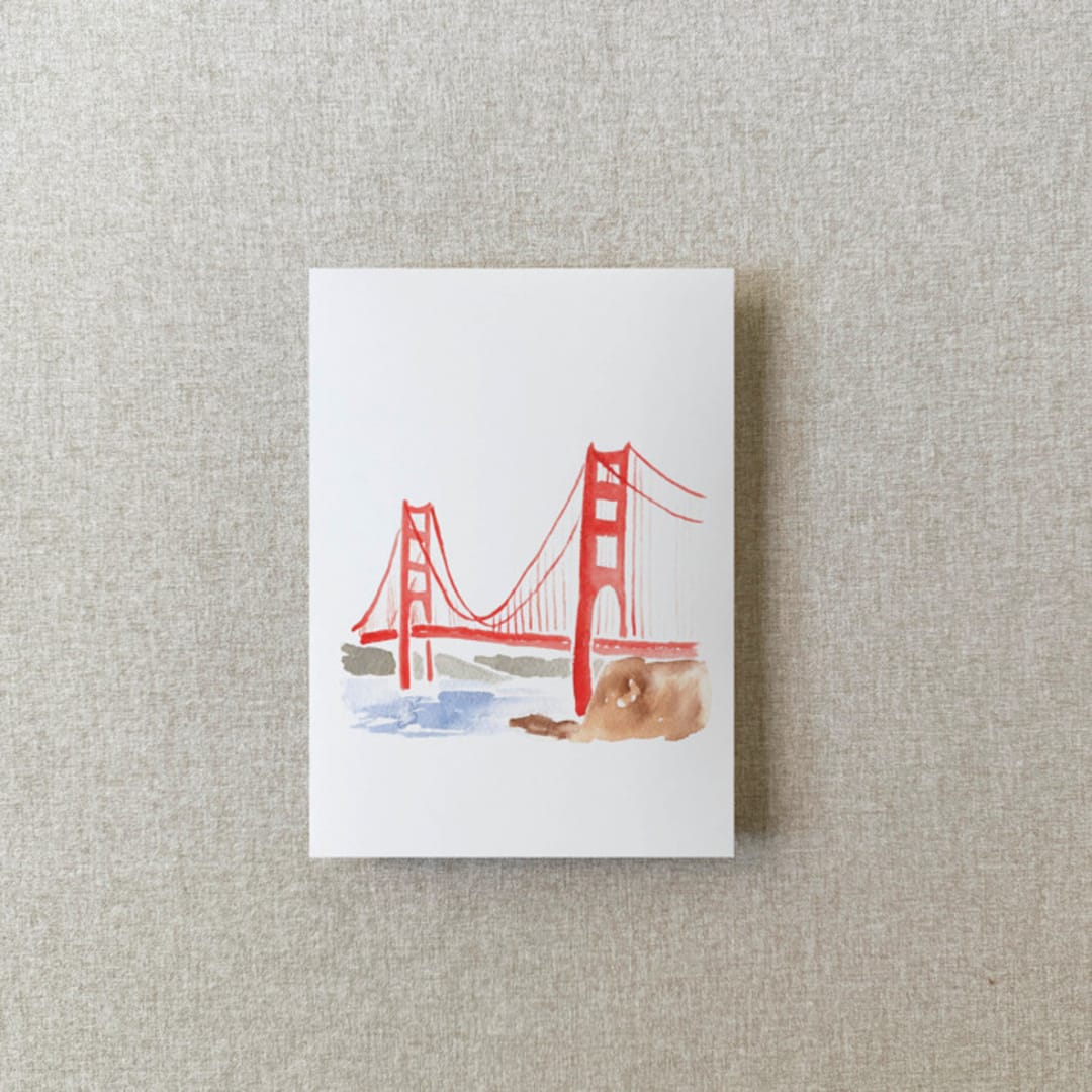 "San Francisco Vellum Jacket for Wedding Invitations | For Petite 4.25x6" Invitations  | Set of 10" - Invitation Jackets and Overlays in red by Cotton and Bow