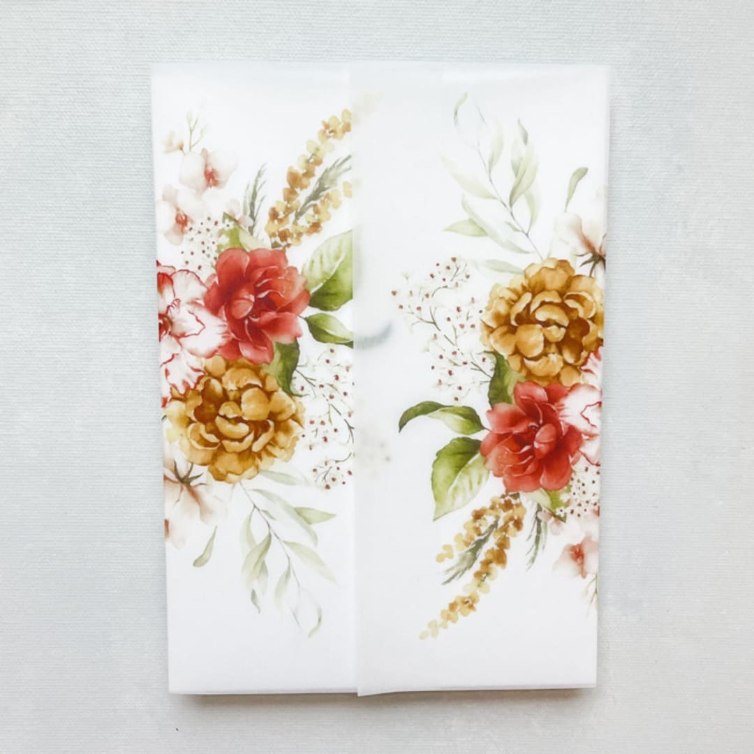 Summer Dutch | Set of 10 Floral Vellum Jackets