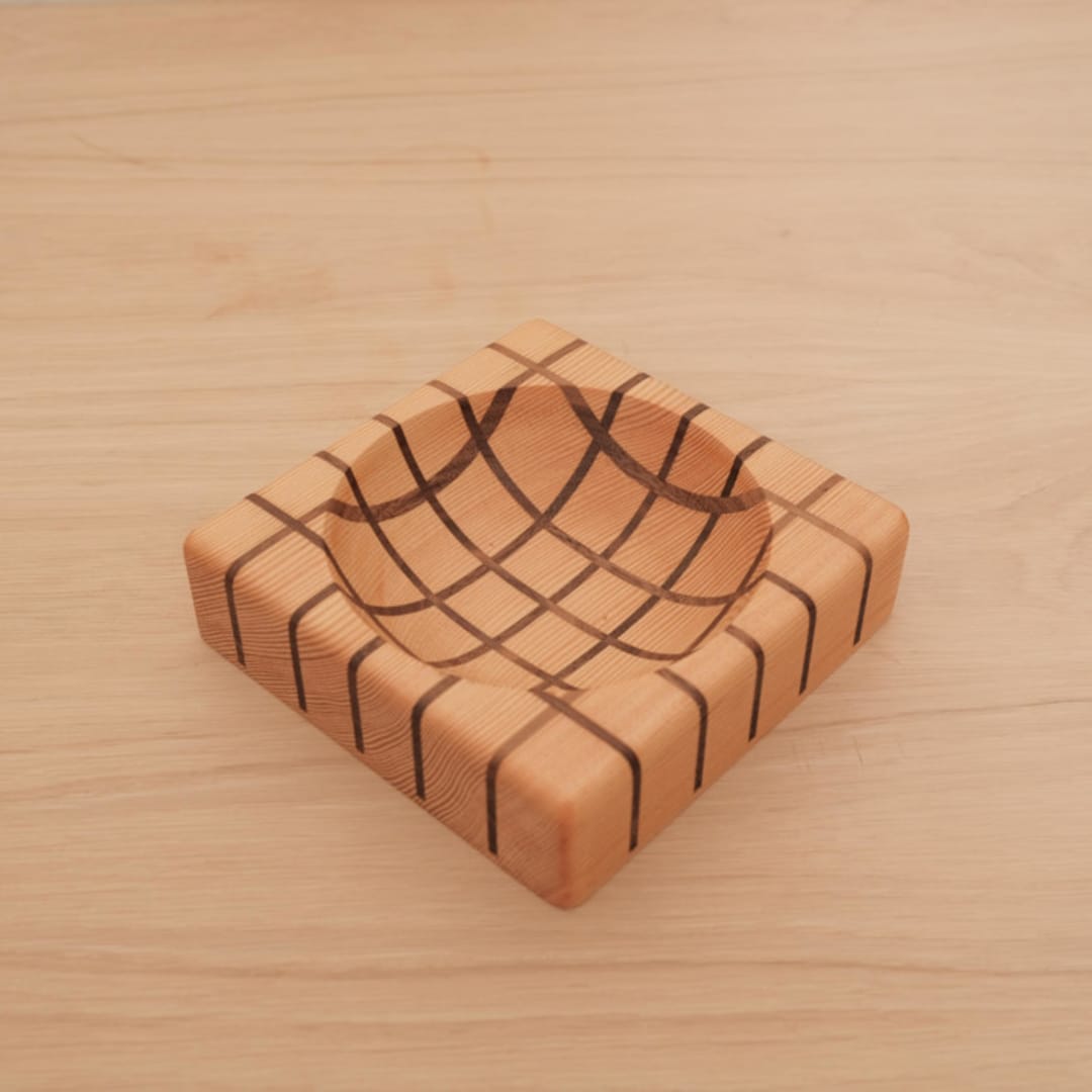 "Lattice trinket tray　(douglas fir)" - Decorative Storage in brown by Koppa Wood