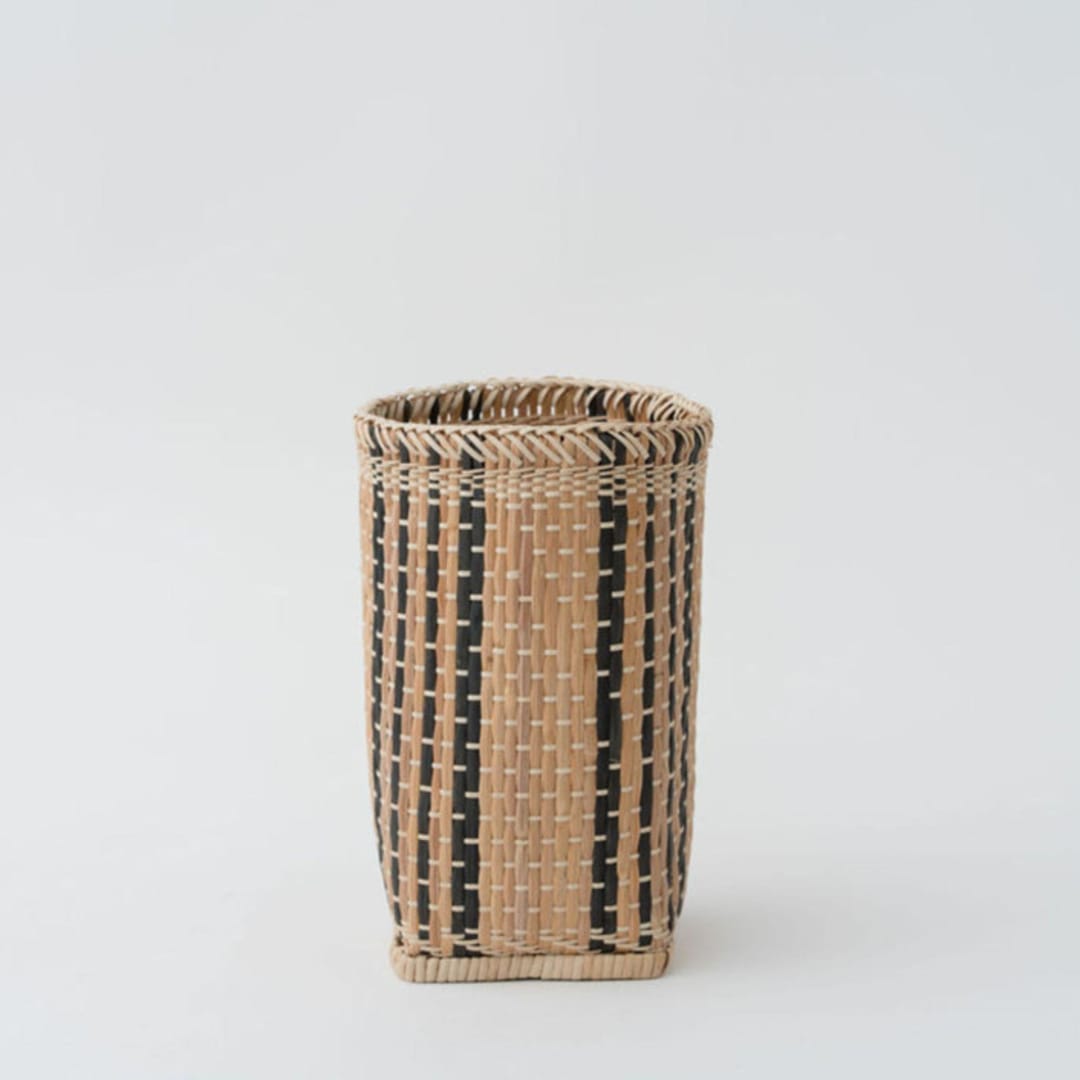 "Pencil Holder | Desk Organizer | Woven Basket" - Decorative Storage in beige by Jennifer Abelev