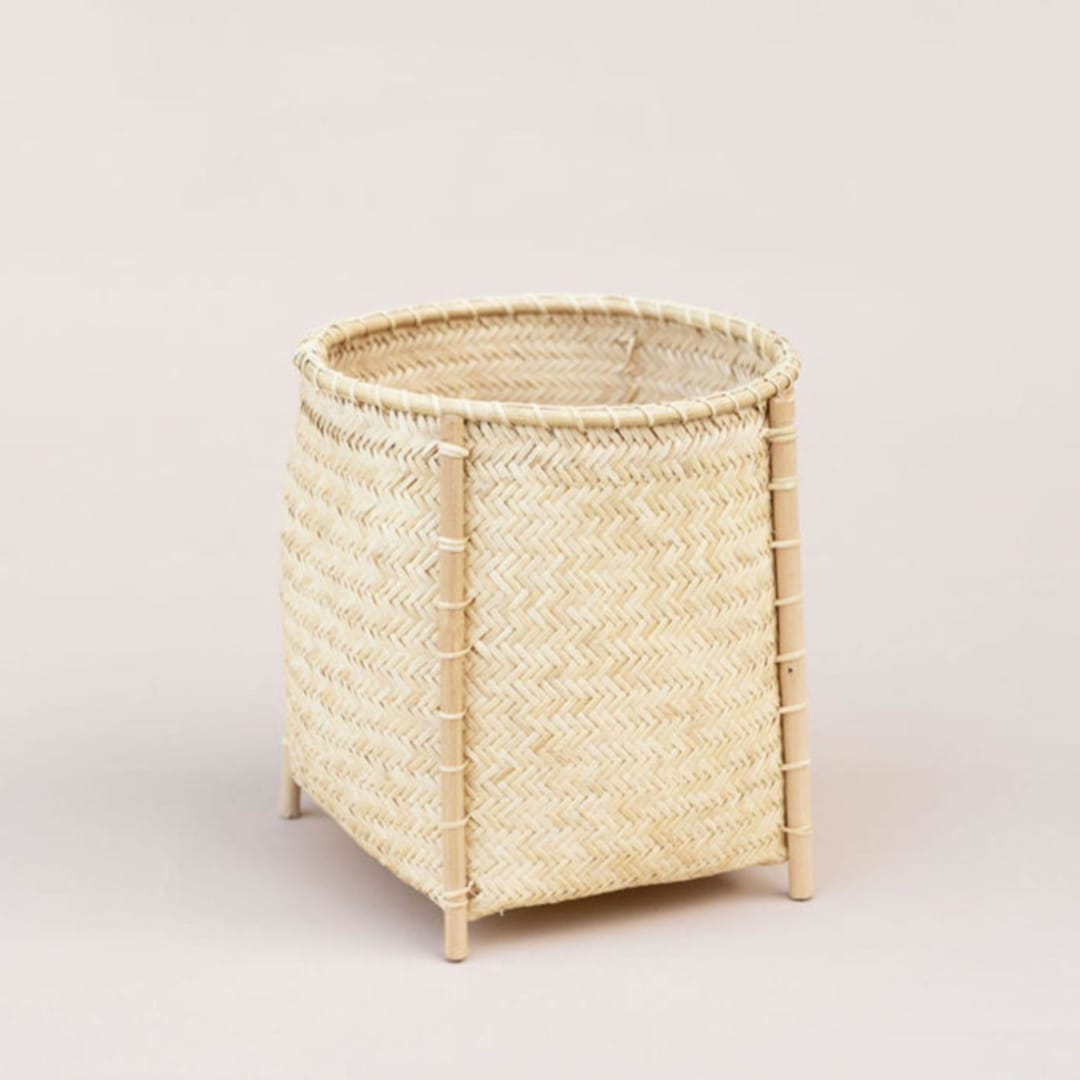 Catchall Woven Basket with Stand | All Natural