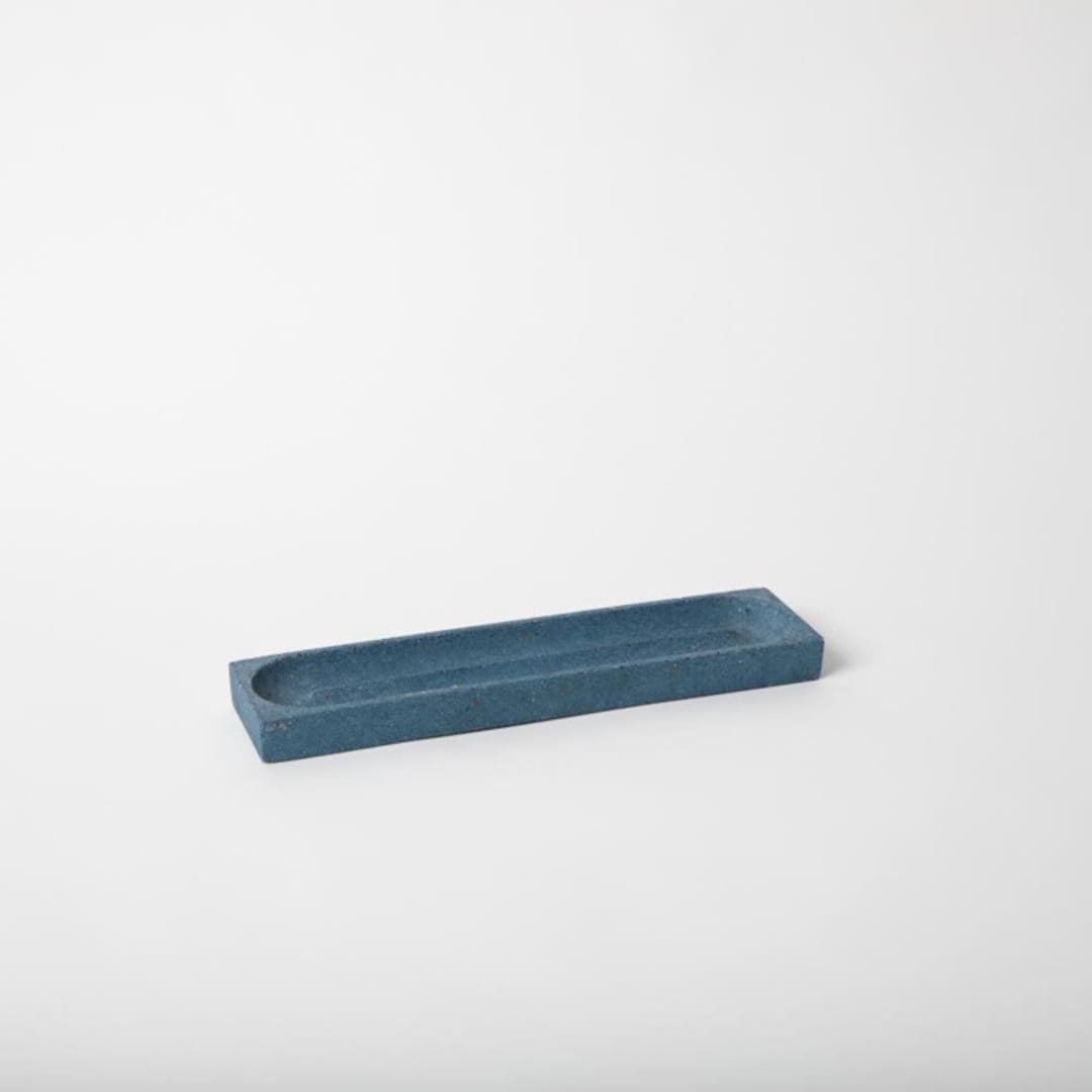 "Pencil Tray: Cobalt Terrazzo" - Decorative Storage in blue by Pretti.Cool