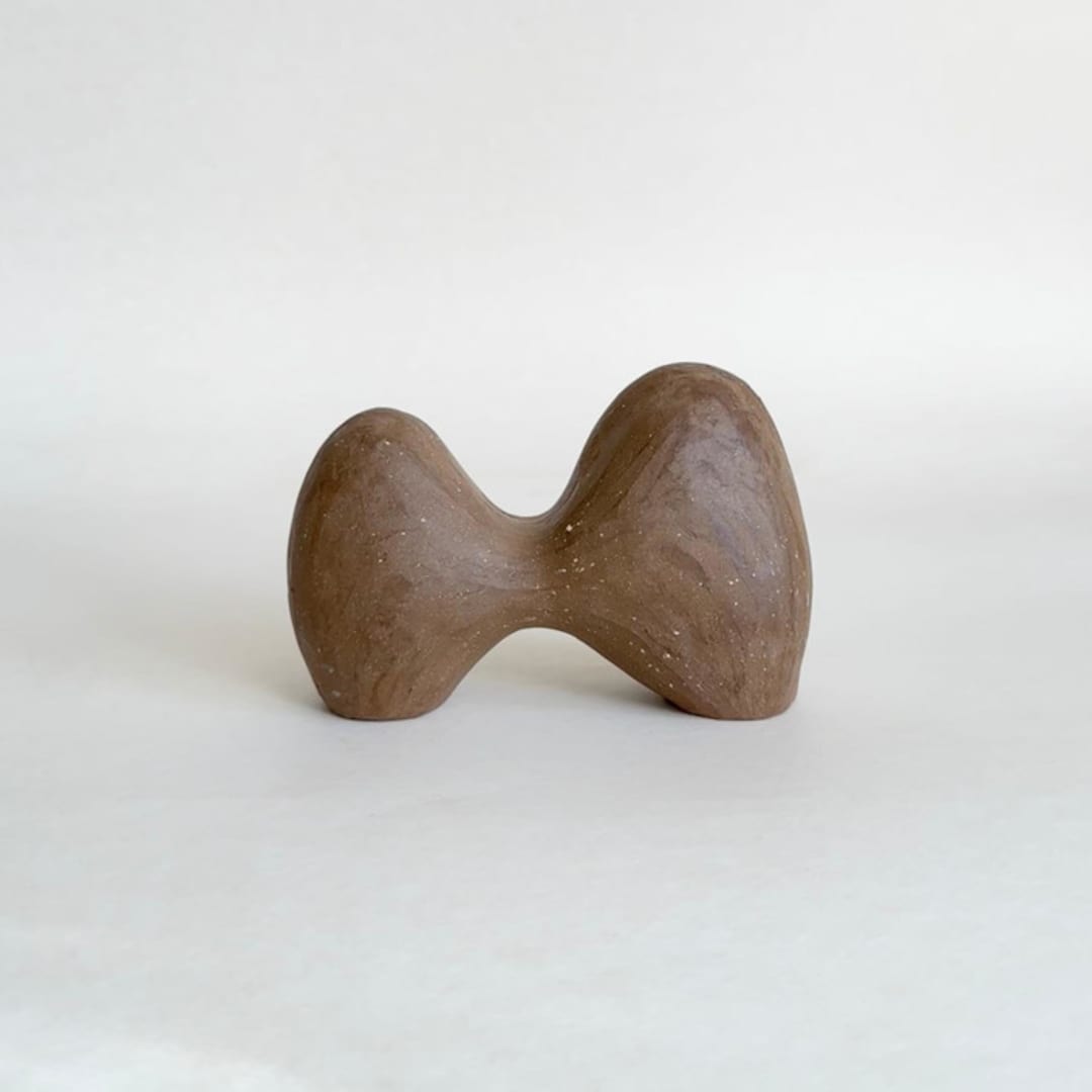 "Mini 10" - Original Sculpture in brown by Emily Meisler