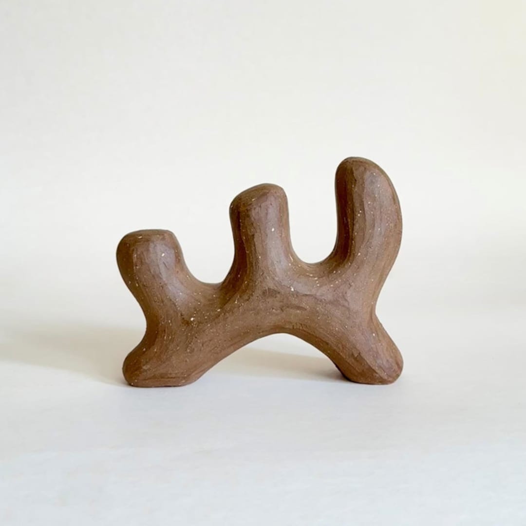 "Mini 11" - Original Sculpture in brown by Emily Meisler