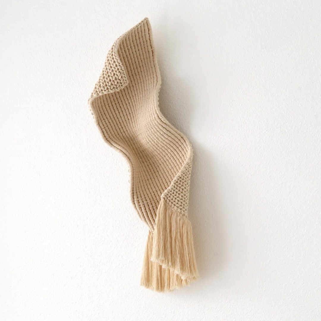 "Ethereal" - Original Sculpture in beige by Bharti Trivedi