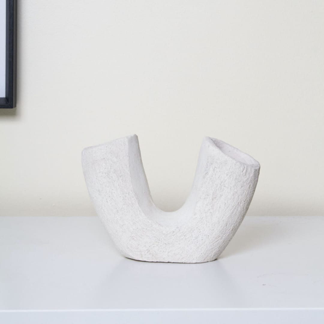 "Lima Sculpture" - Original Sculpture in white by Virginia Felix