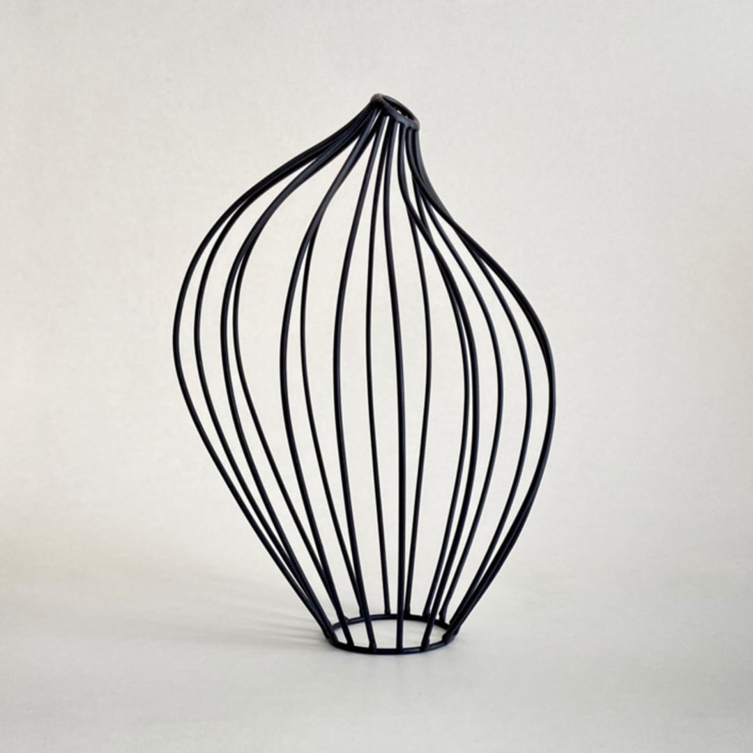 "Empty Vessel" - Original Sculpture in black by Emily Meisler