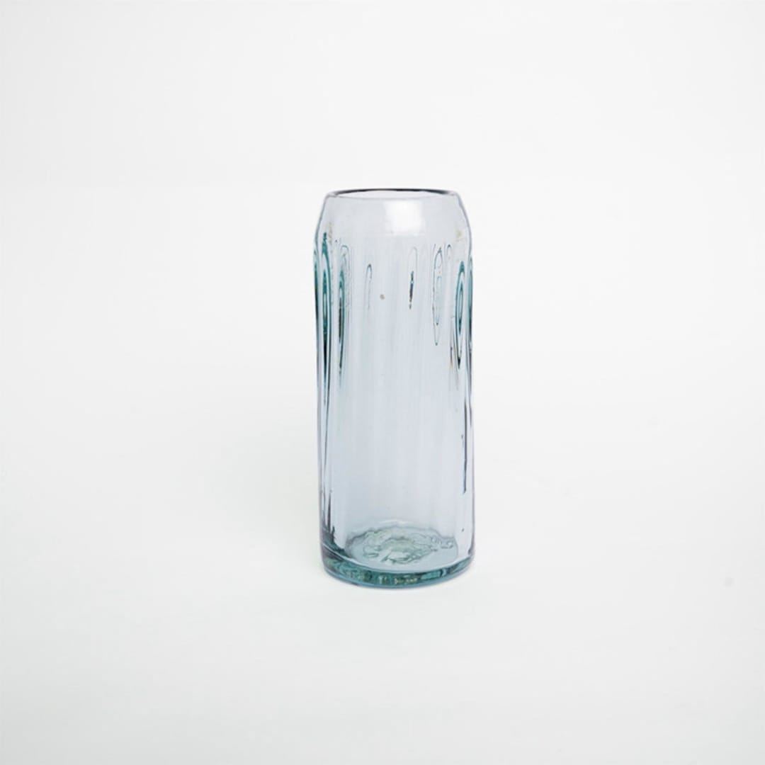 "Vestigio Glass Set of 2 - Handcrafted Colombian Drinkware" - Glassware in clear by Powered By People