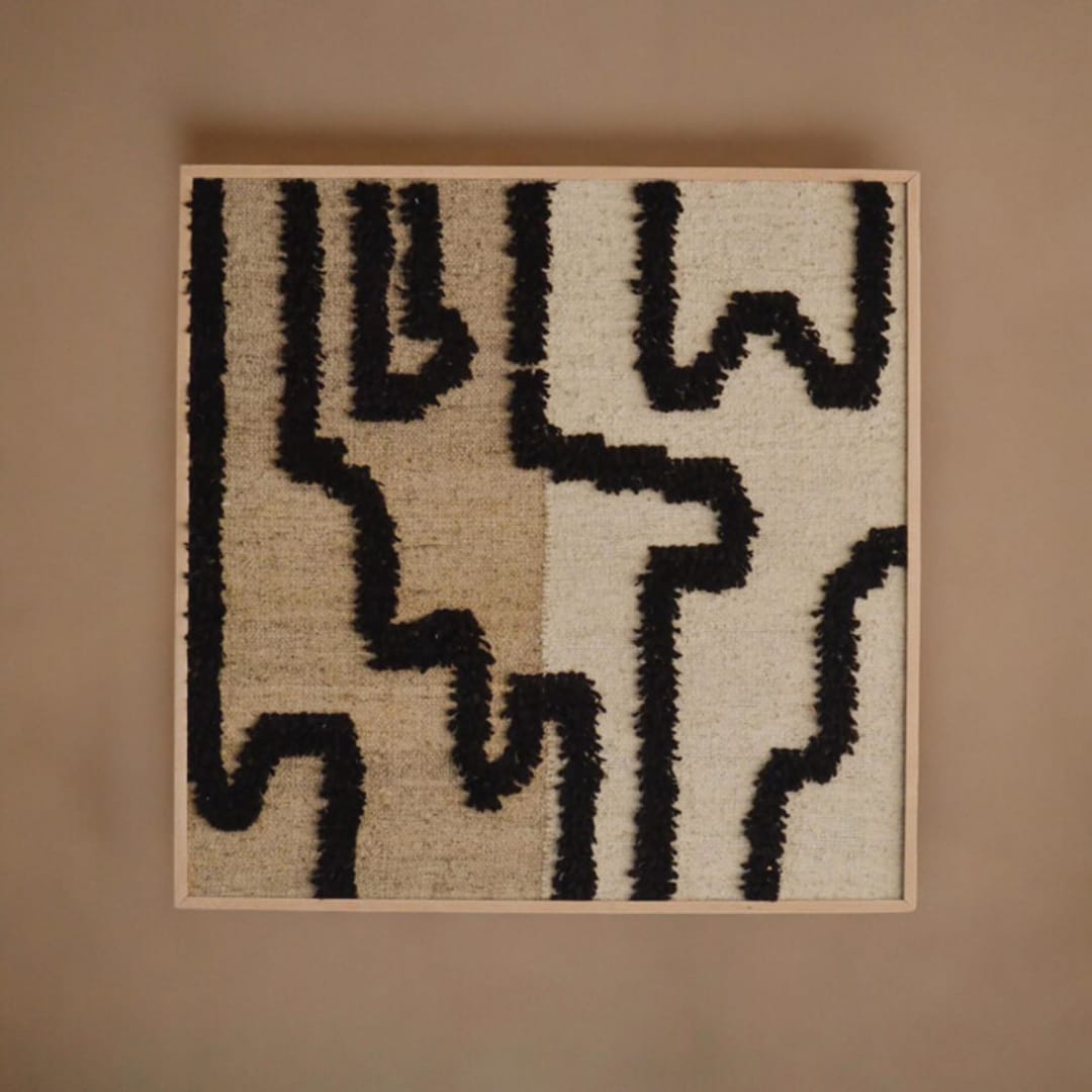 "El Reflejo Woven Art" - Original Textile Art in multicolor by Meso Casa LLC