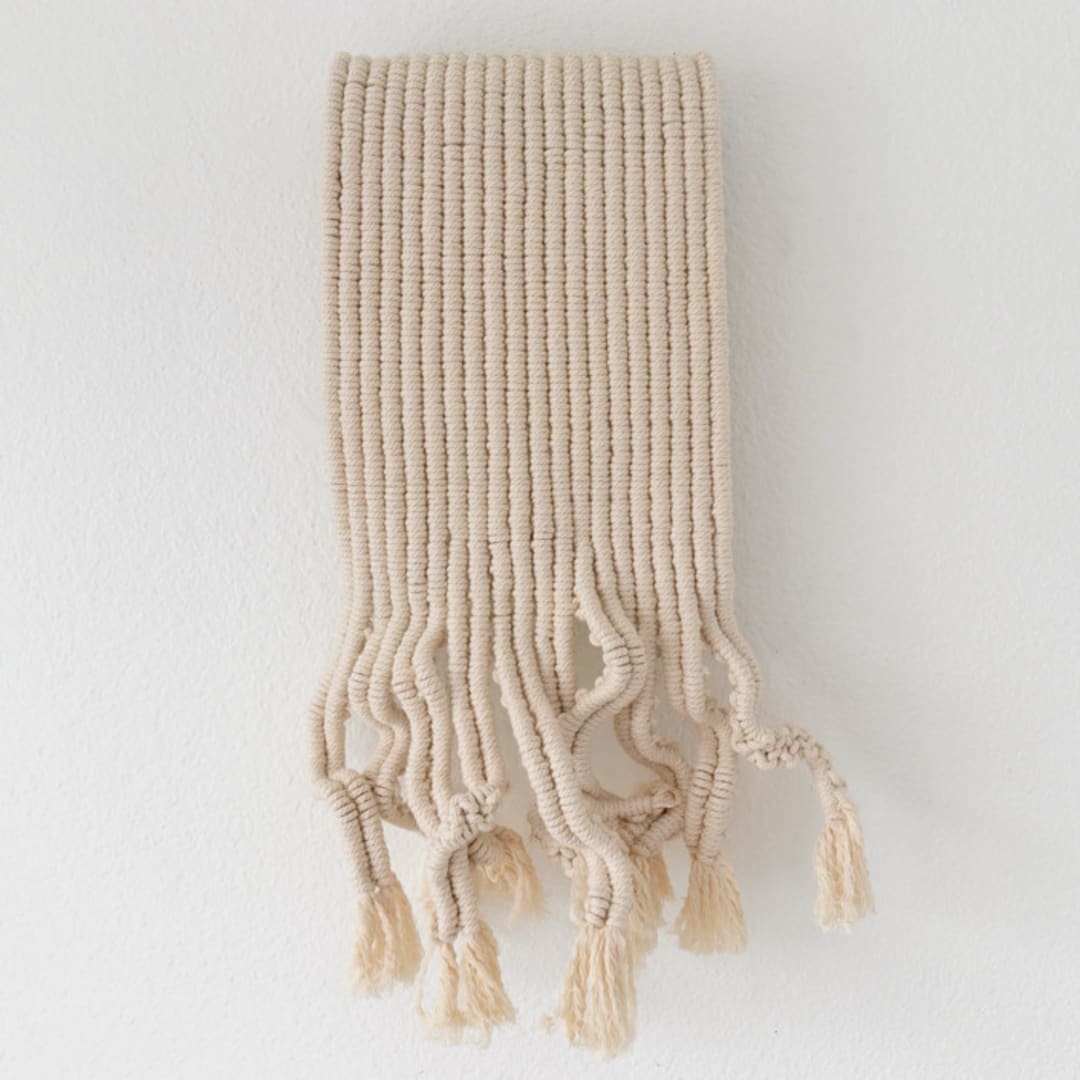"Soft Drifts" - Original Textile Art in natural by Bharti Trivedi