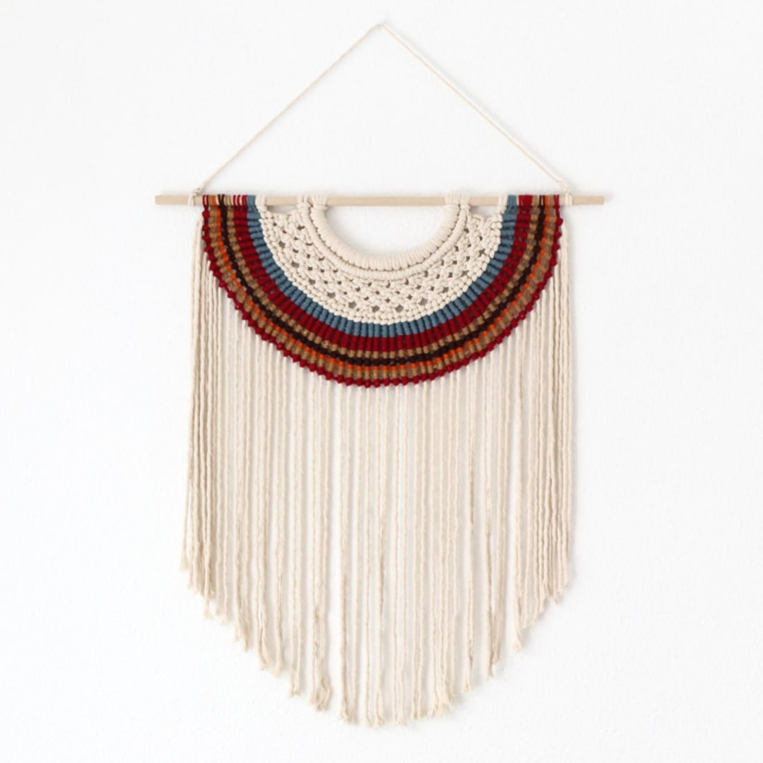 "Terra I" - Original Textile Art in multicolor by Bharti Trivedi