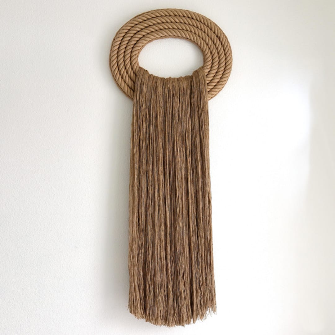 Natural Dimensional Wall Art - XL Jute Crest