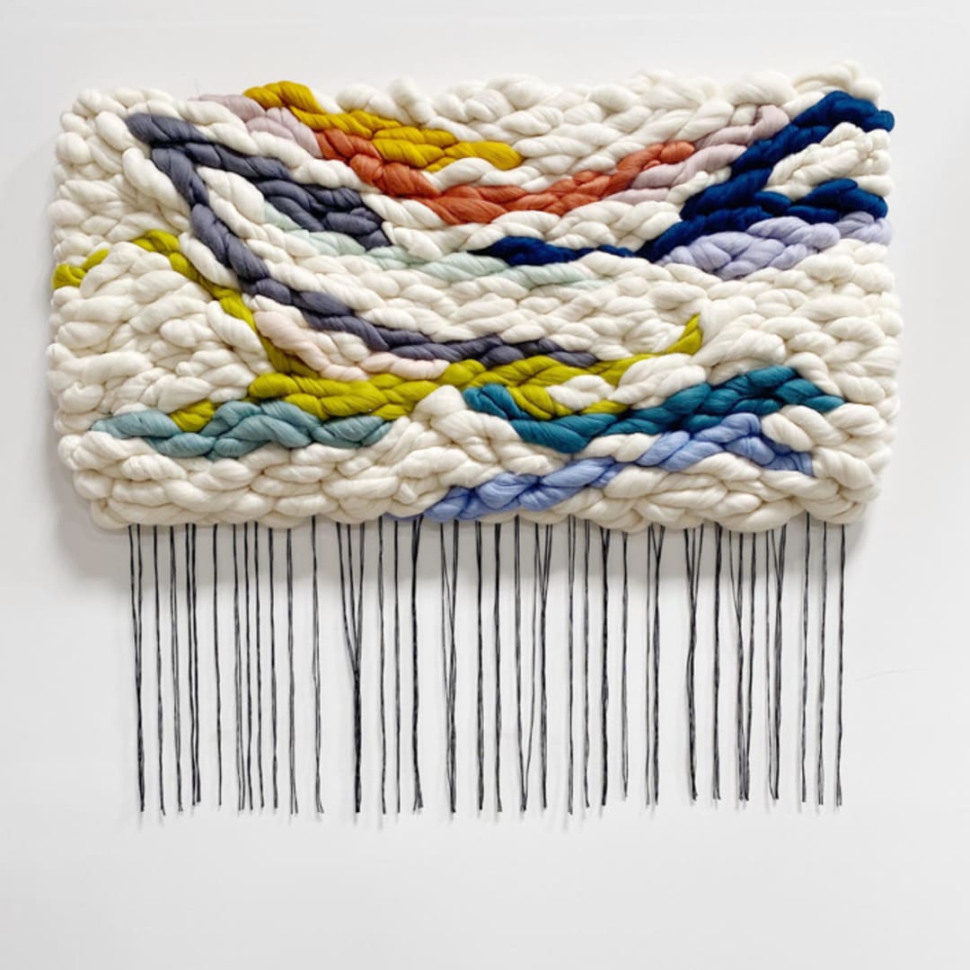"Companionship" - Original Textile Art in multicolor by Meghan Shimek