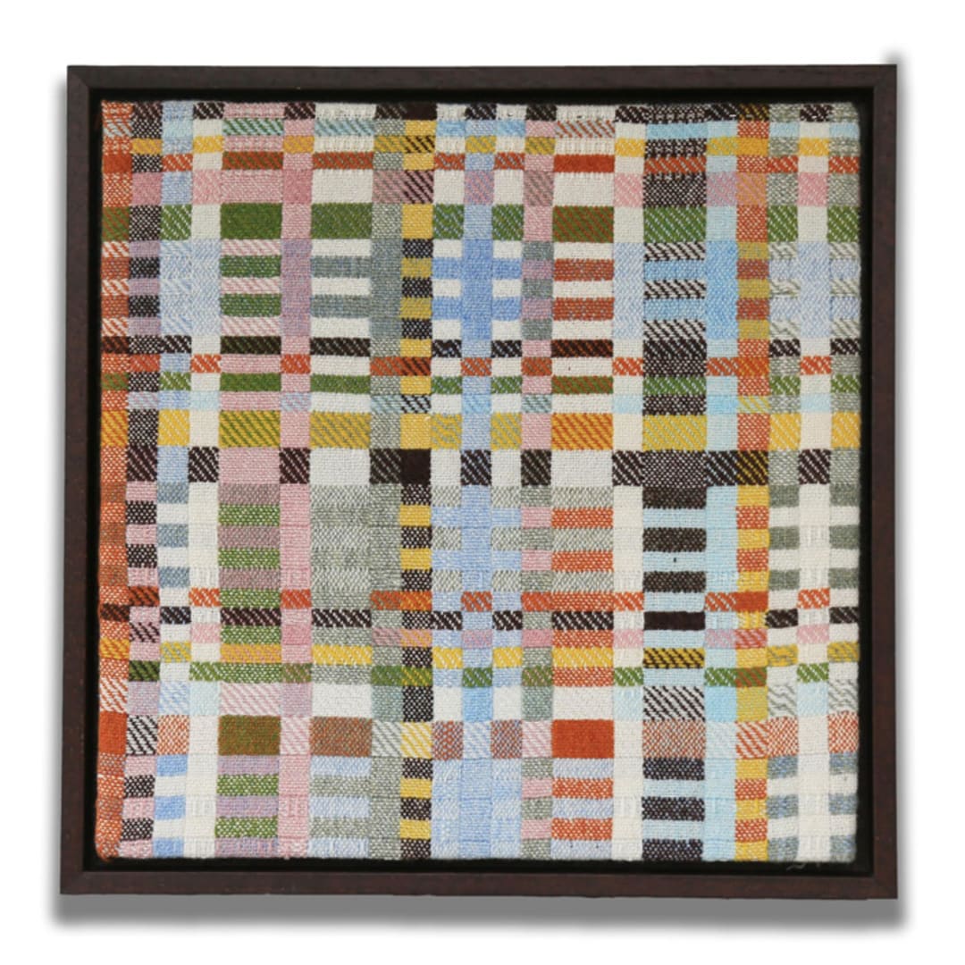 "Mixed Pallet I" - Original Textile Art in multicolorassorted-colors by freya walker