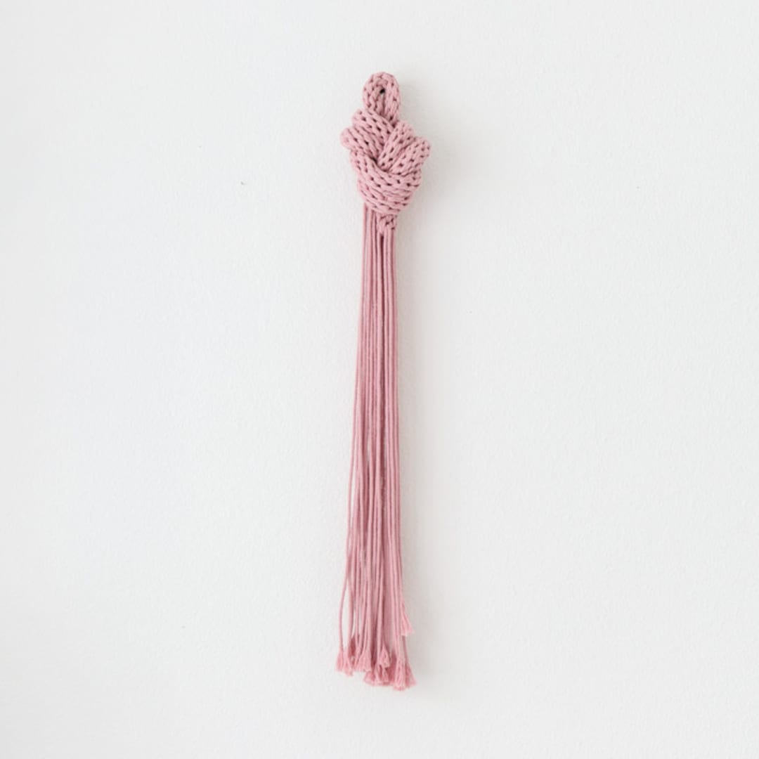 "Fiber Art - Converge" - Original Textile Art in pink by Bharti Trivedi