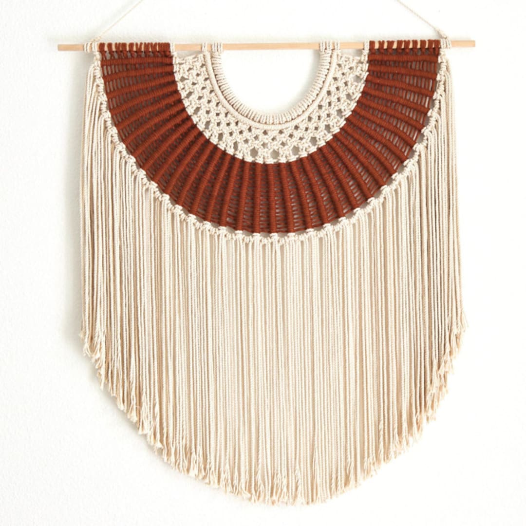"The Desert Sun Commission" - Original Textile Art in brown by Bharti Trivedi