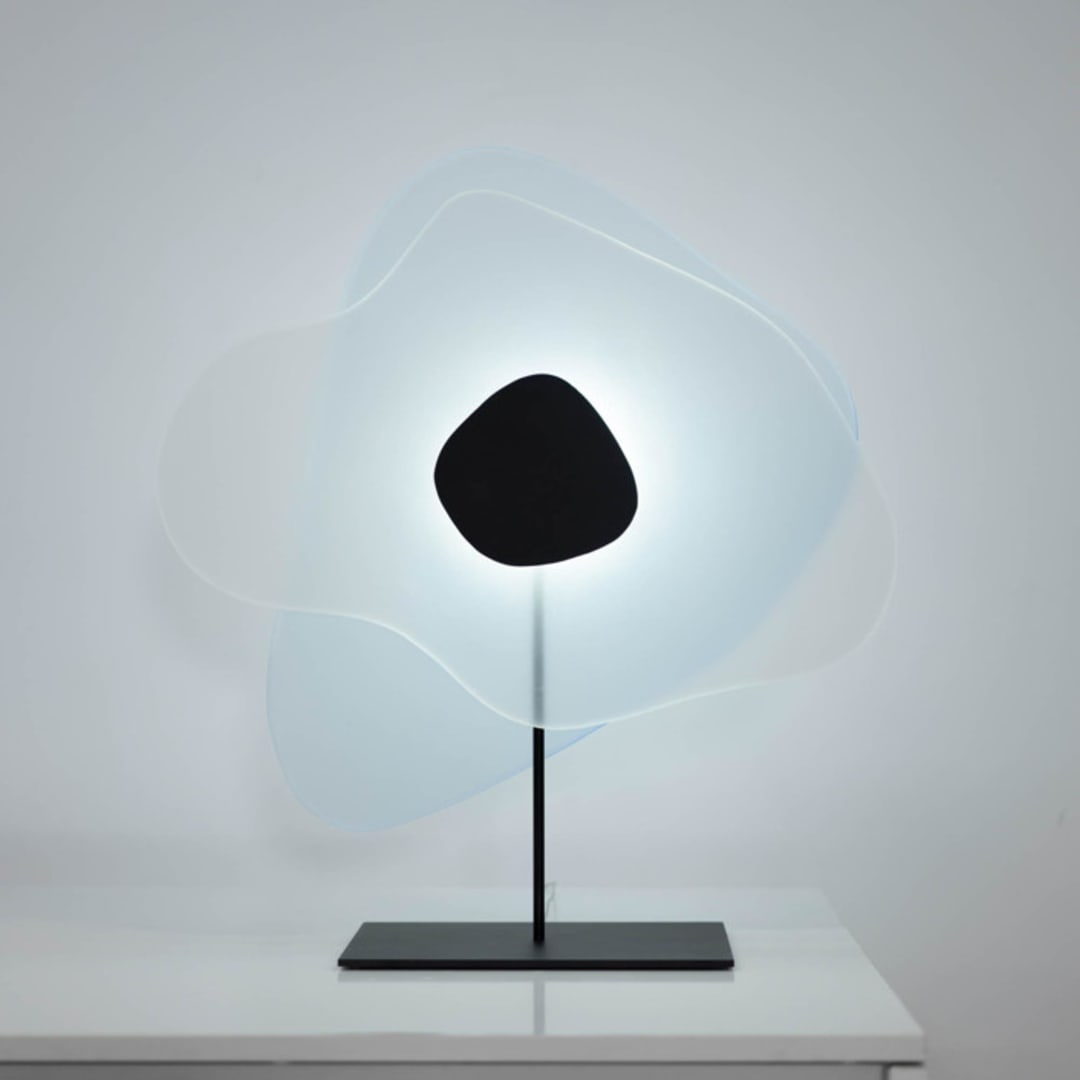 "Aurora Tabletop" - Table Lamps in blue by Richard Clarkson