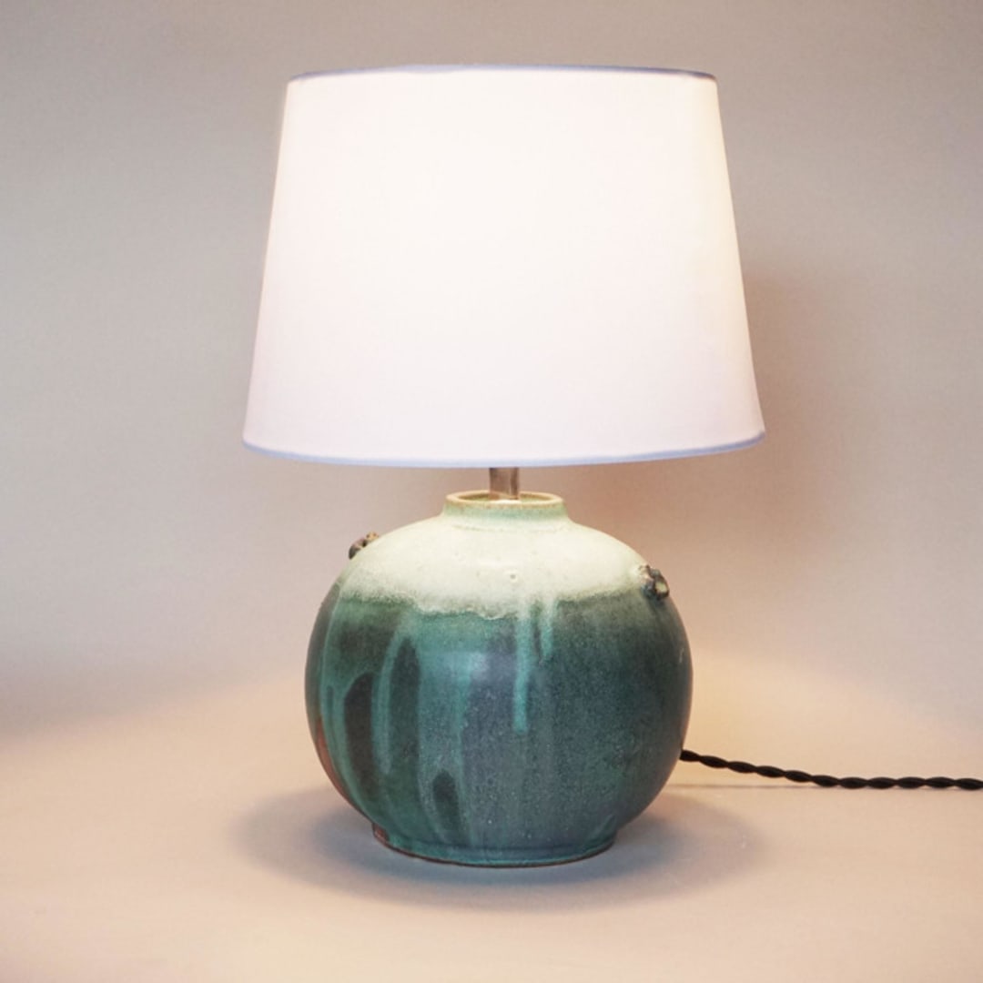 "Olive Moon Lamp" - Table Lamps in green by Jenny Mulder