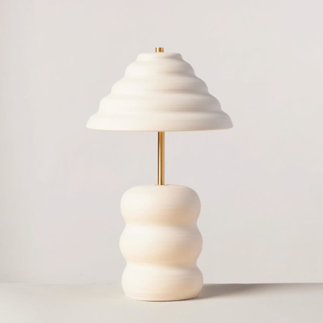 "Lagoon Lamp" - Table Lamps in white by Rory Pots