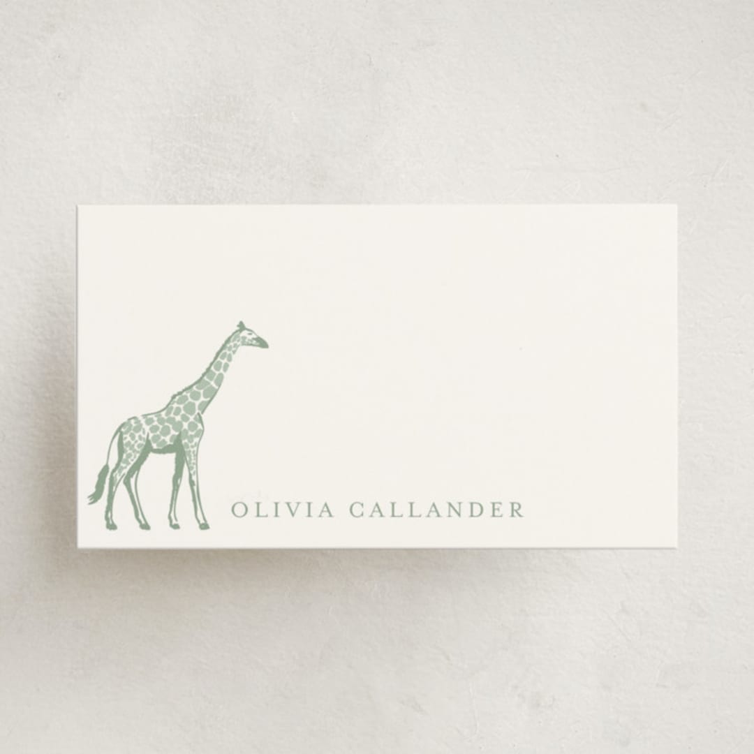 "Safari" - Mini Note Cards in Palm by Jenna Holcomb - Front