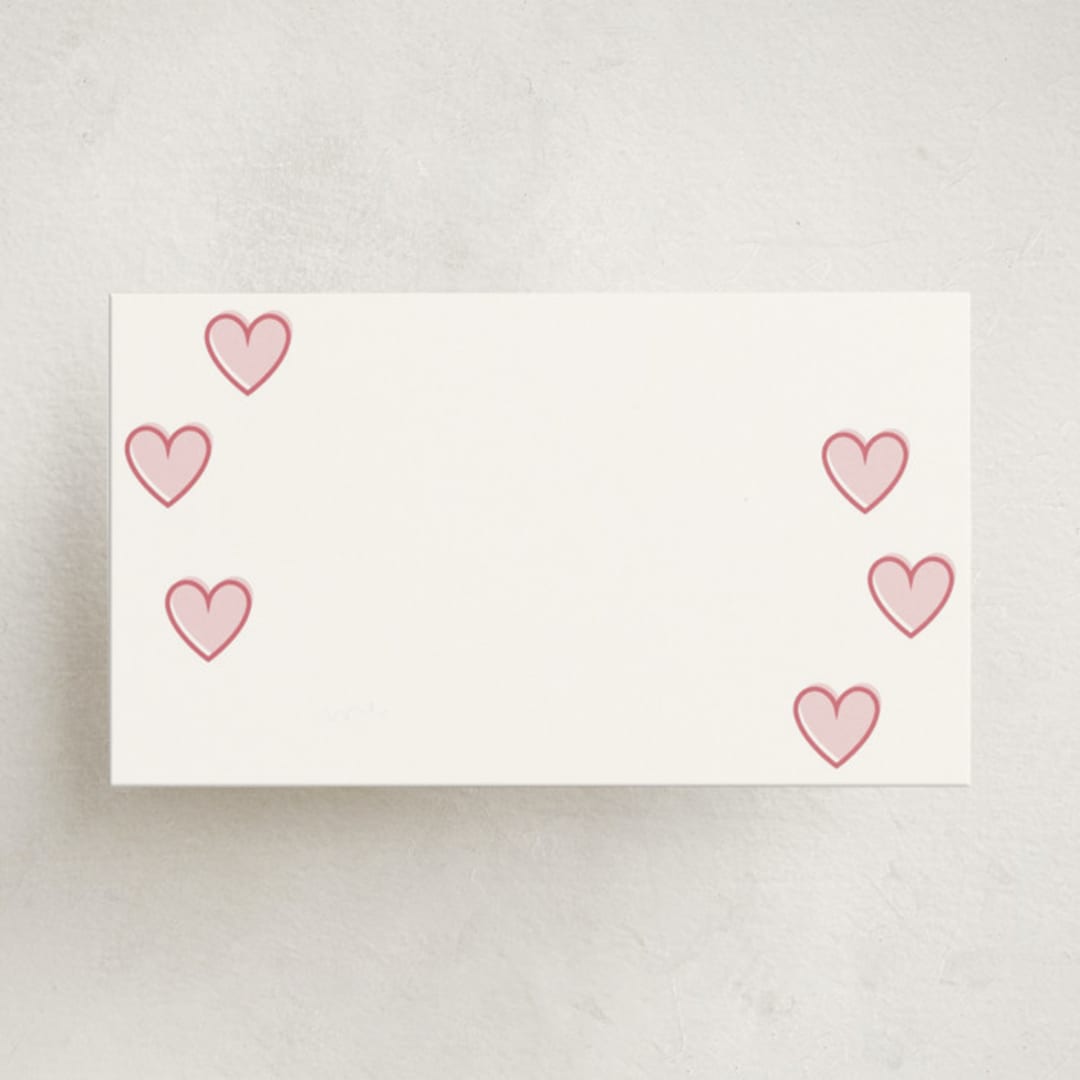 "Little Sweetheart" - Mini Note Cards in Strawberry by Angela Garrick - Front