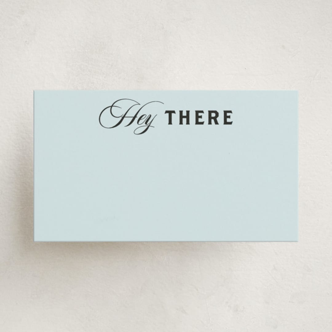 "Popular" - Mini Note Cards in Sky by Claire - Front