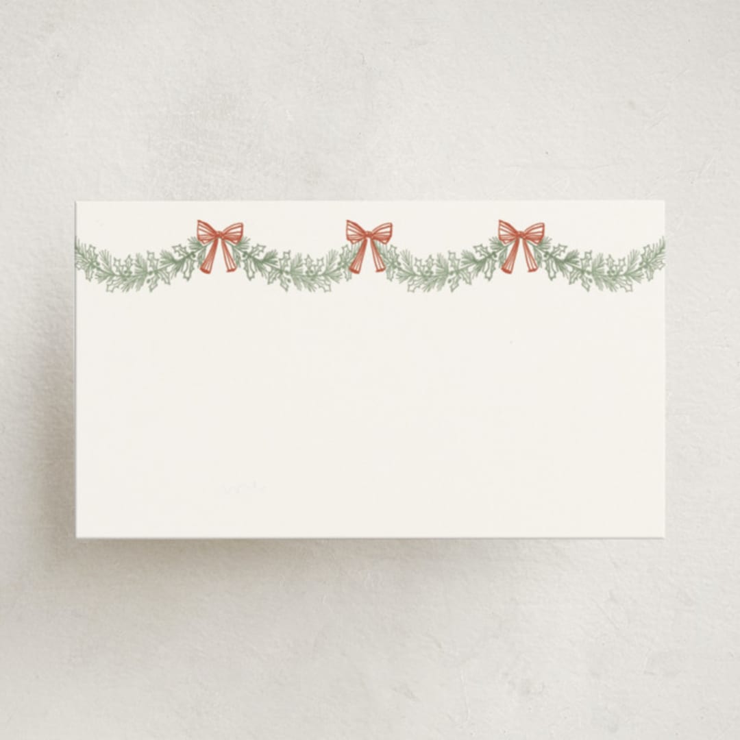 "Winter Mountain Tale" - Mini Note Cards in Forest by Petra Kern - Front