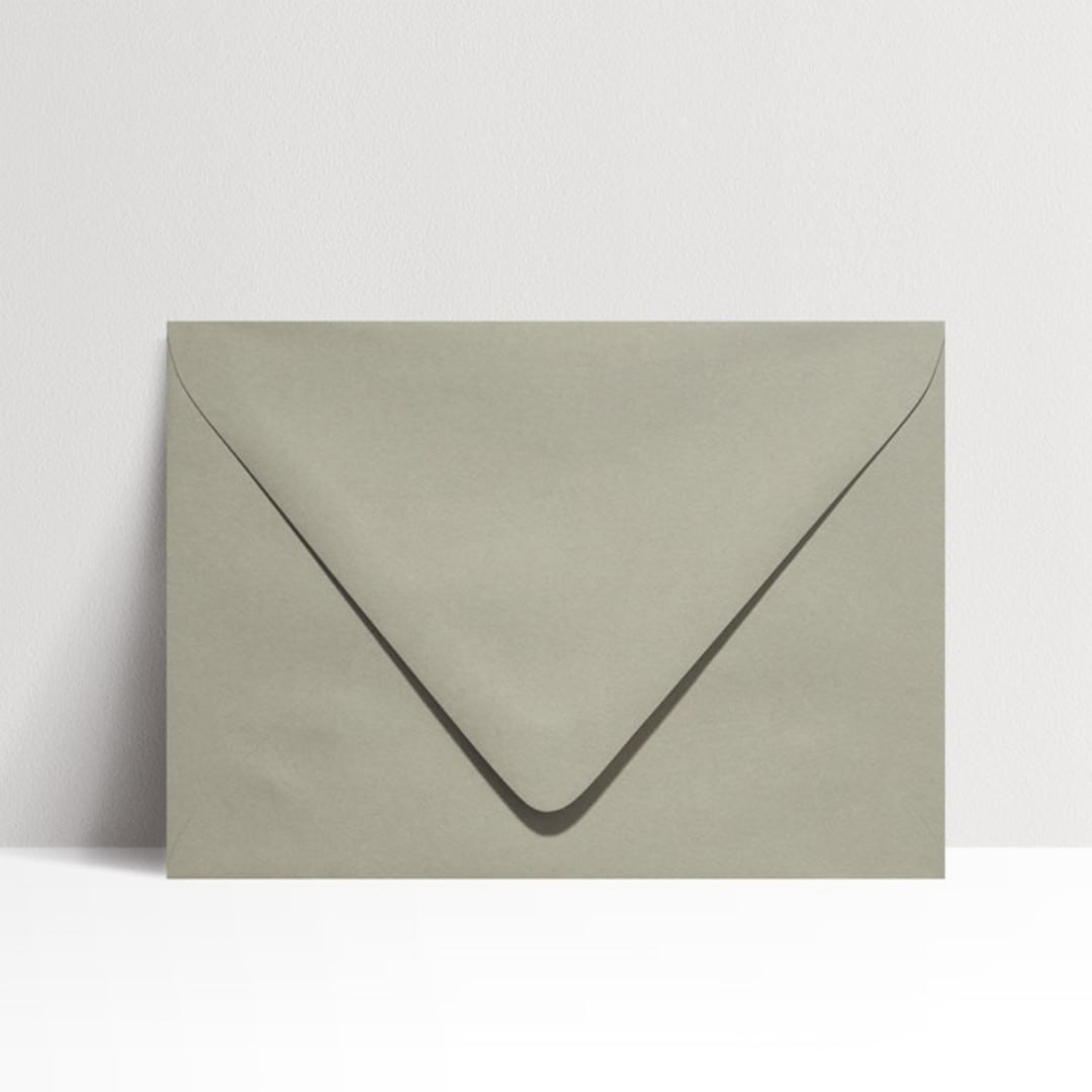 "A7 Sage Green Euro Flap Envelopes, Pack of 25" - Envelopes in green by Studio Lavender