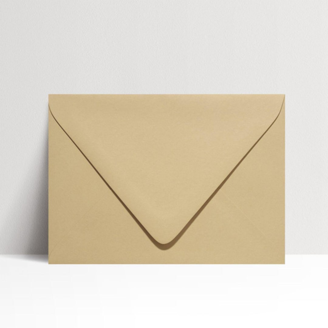 "A7 Stone Euro Flap Envelopes, Pack of 25" - Envelopes in beige by Studio Lavender