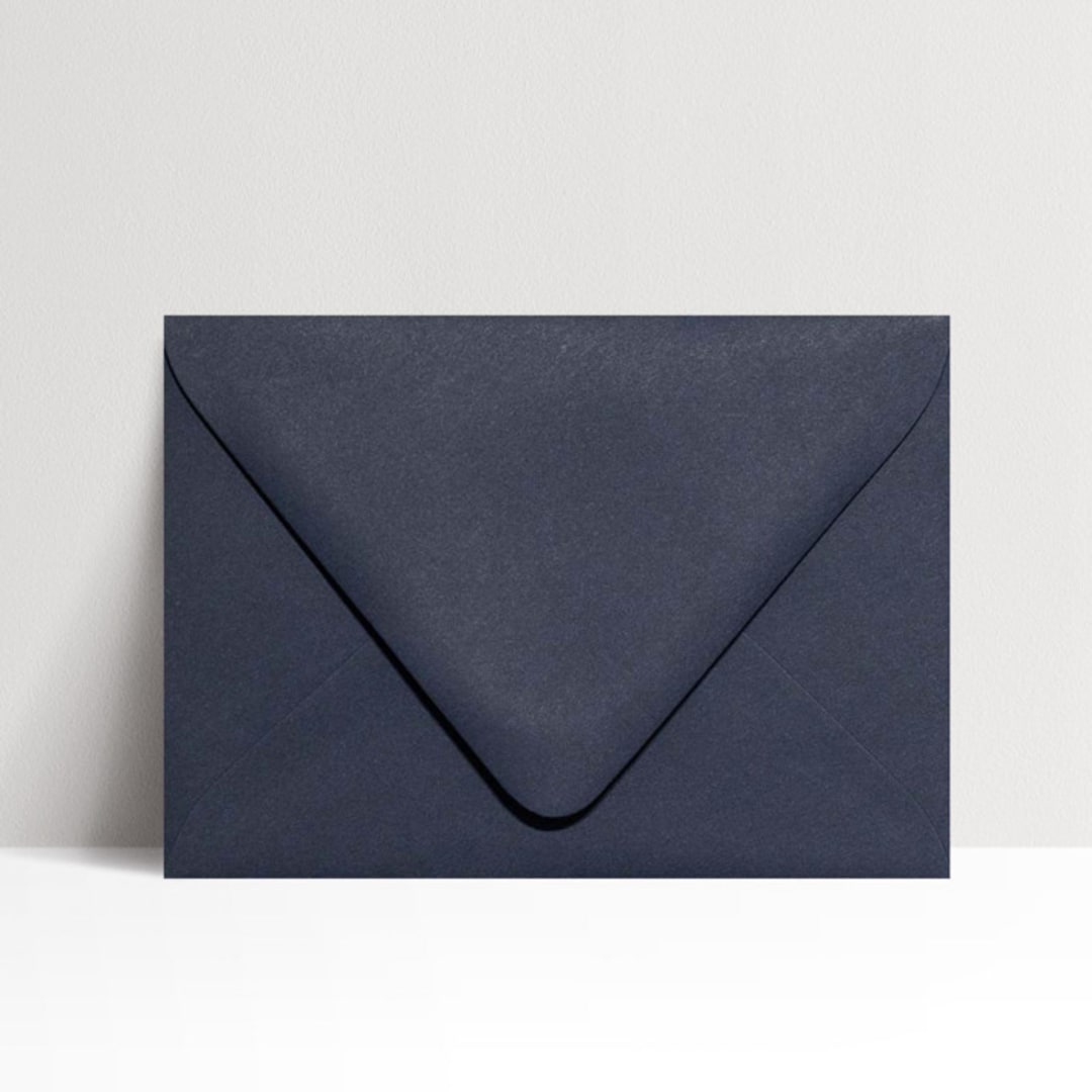 "A7 Cobalt Blue Euro Flap Envelopes, Pack of 25" - Envelopes in blue by Studio Lavender
