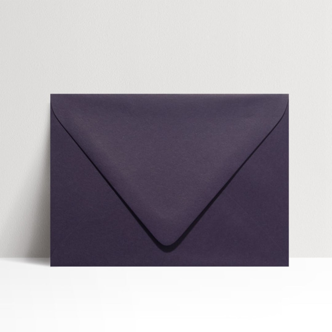"A7 Amethyst Purple Euro Flap Envelopes, Pack of 25" - Envelopes in purple by Studio Lavender