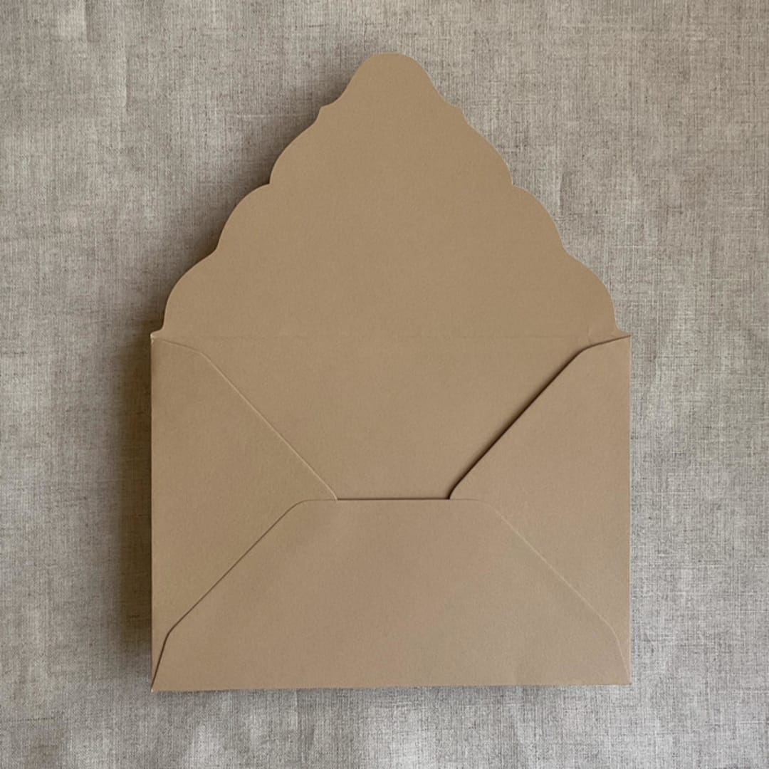 "Harvest A7 Venetian Flap Envelope | Pack of 25" - Envelopes in natural by Ivory Invitations