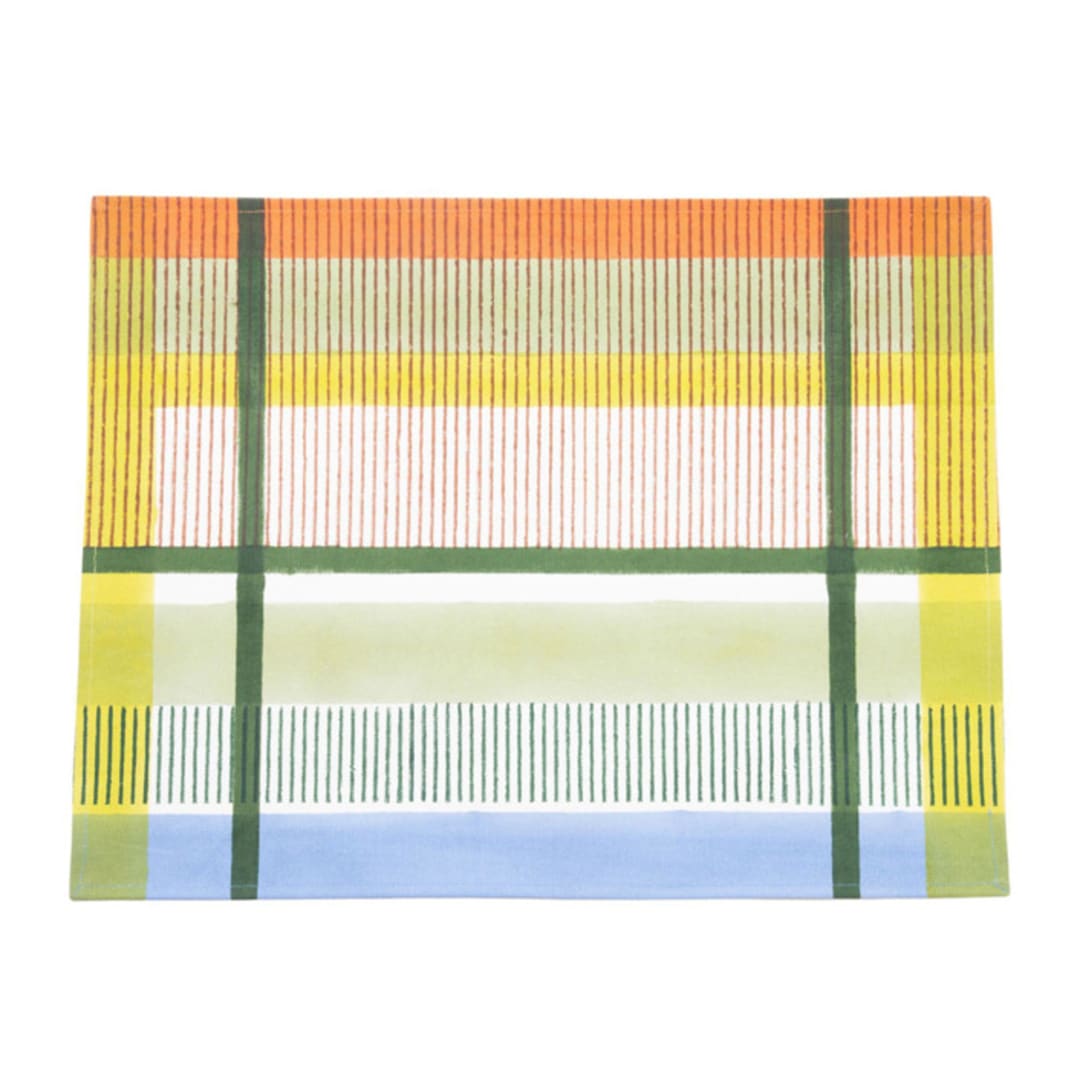 "Modernist Striped Placemat" - Placemats in multicolorassorted-colors by Inner Child