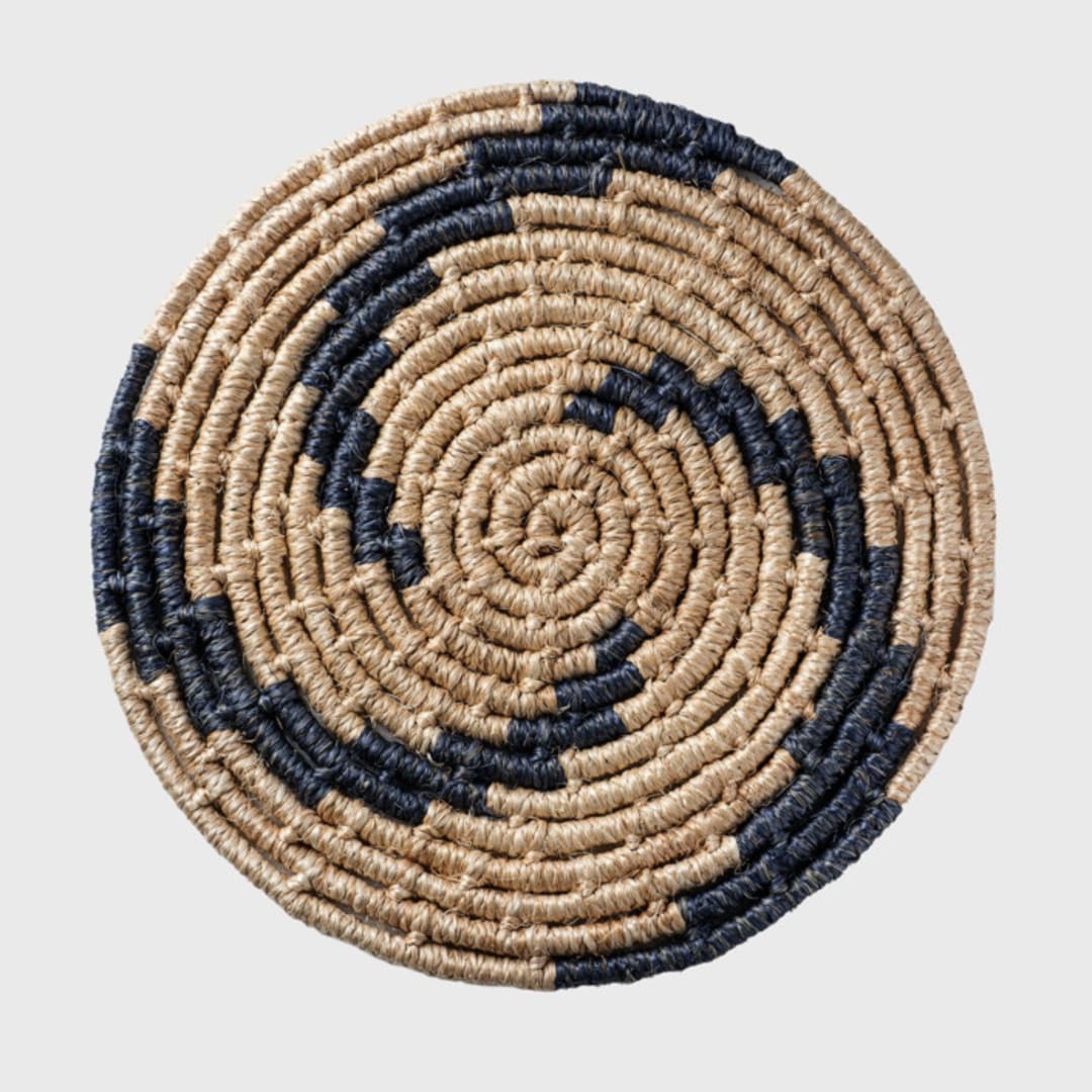 "Nautical swirl placemats, set of four" - Placemats in blue by Joanna Buchanan