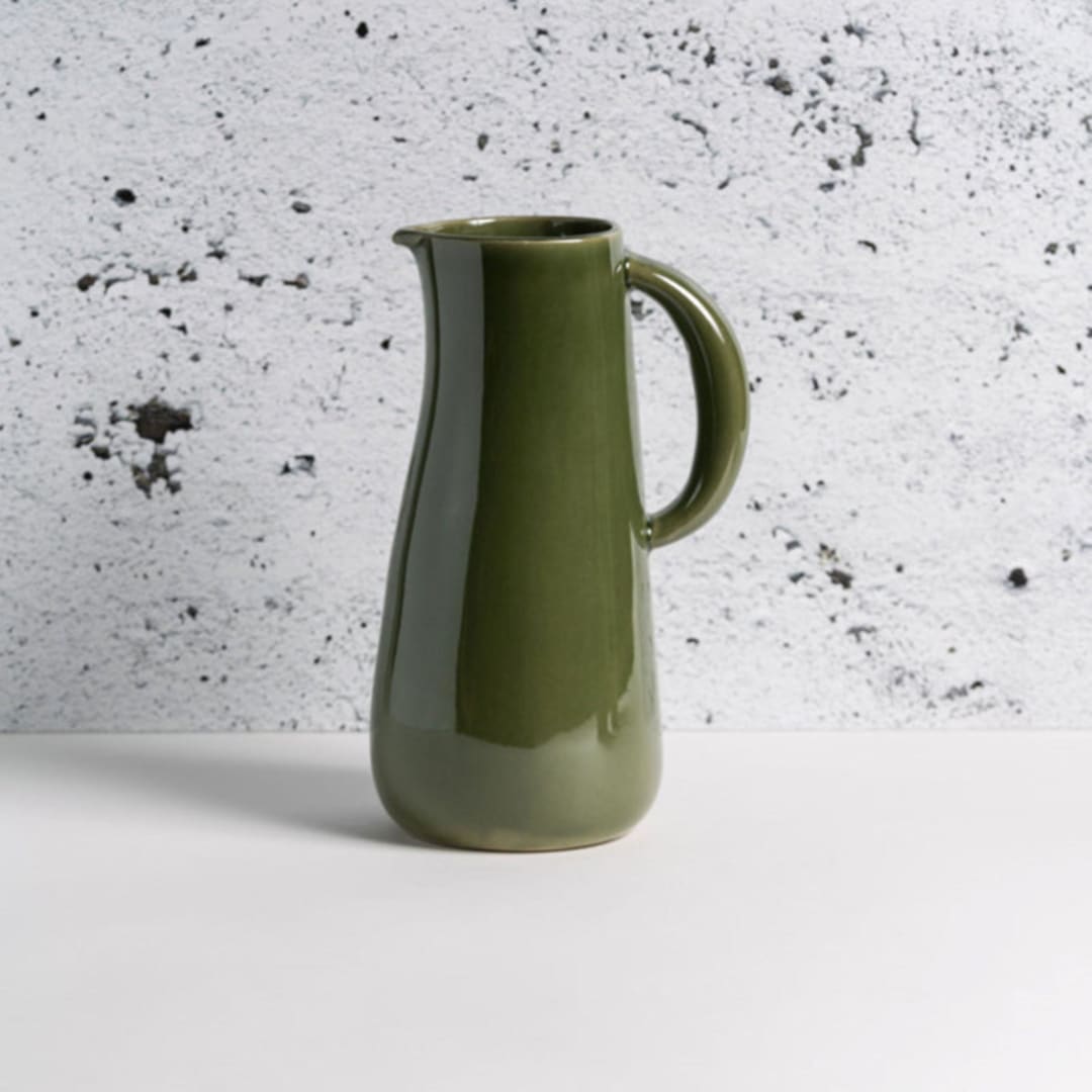 "Stoneware Jug" - Decanters and Pitchers in green by Powered By People