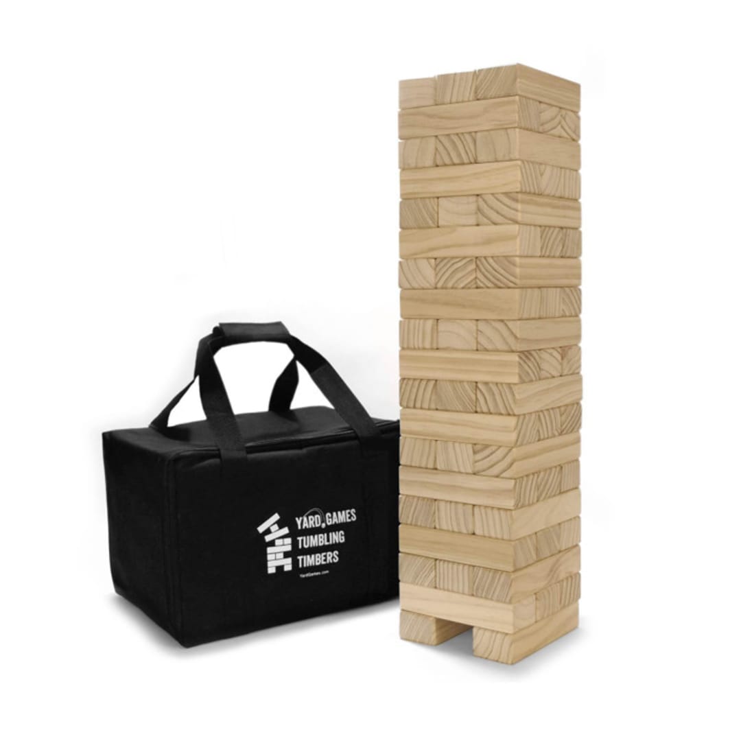 "Yard Games Large Tumbling Timbers with Carrying Case" - Wedding Games in beige by Kevin Muellerleile