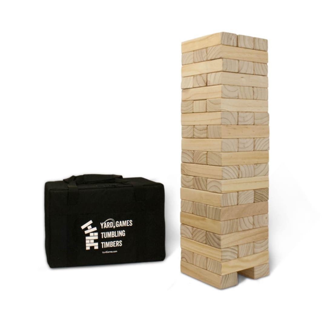 "Yard Games Giant Tumbling Timbers with Carrying Case" - Wedding Games in beige by Kevin Muellerleile