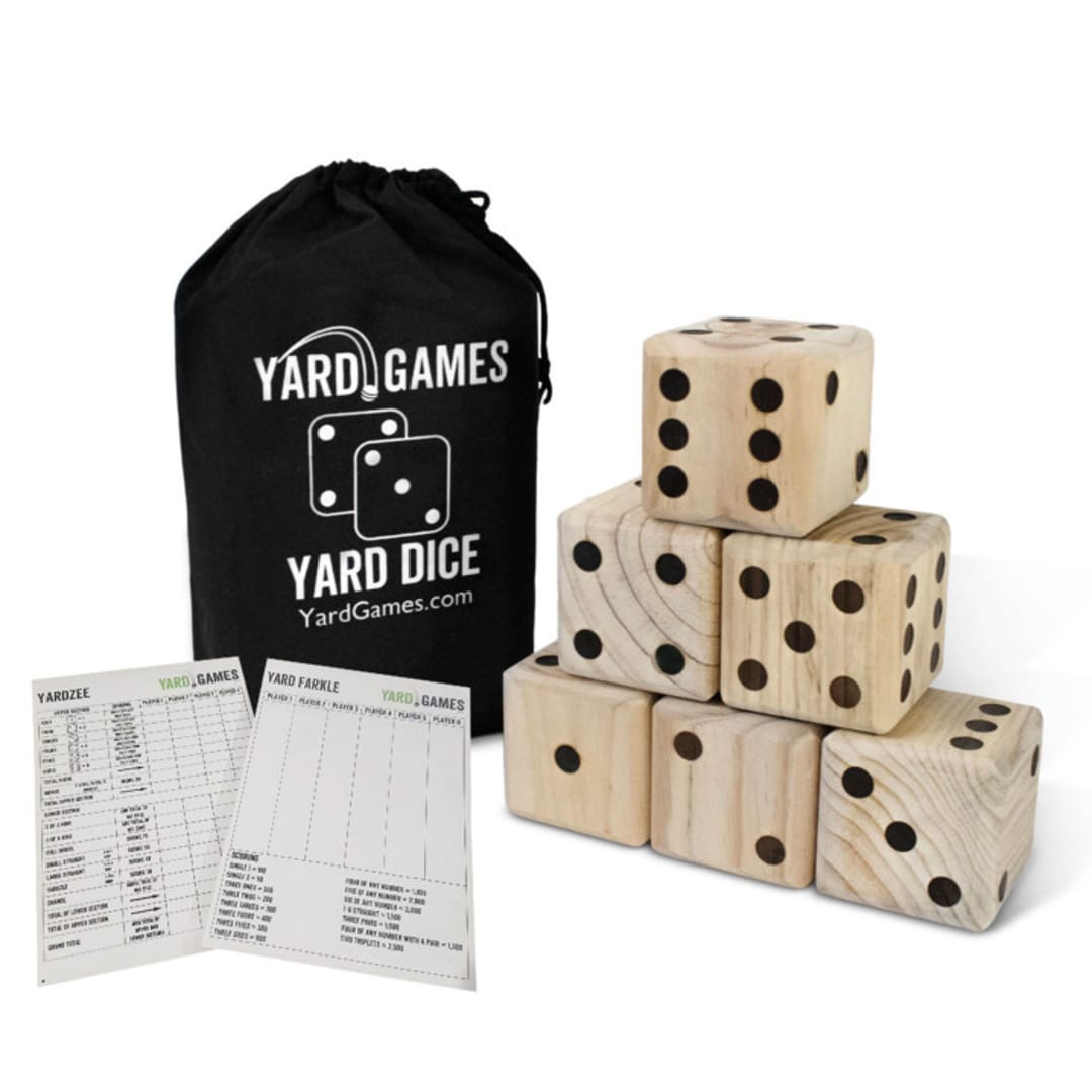 "Yard Games Giant Wooden Yard Dice" - Wedding Games in beige by Kevin Muellerleile