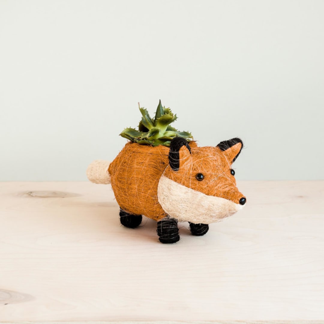 "Baby Fox Planter" - Planters in orange by LIKHA