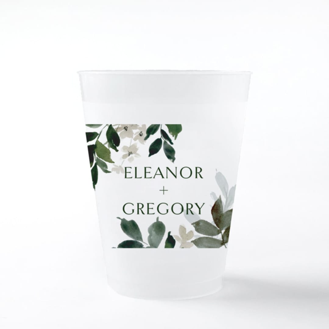 Grove Frosted Plastic Cup, set of 50
