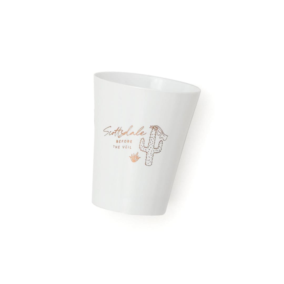 "Scottsdale Before the Veil Plastic Shot Glass, set of 12" - Paper and Plastic Cups in white by ForYourParty
