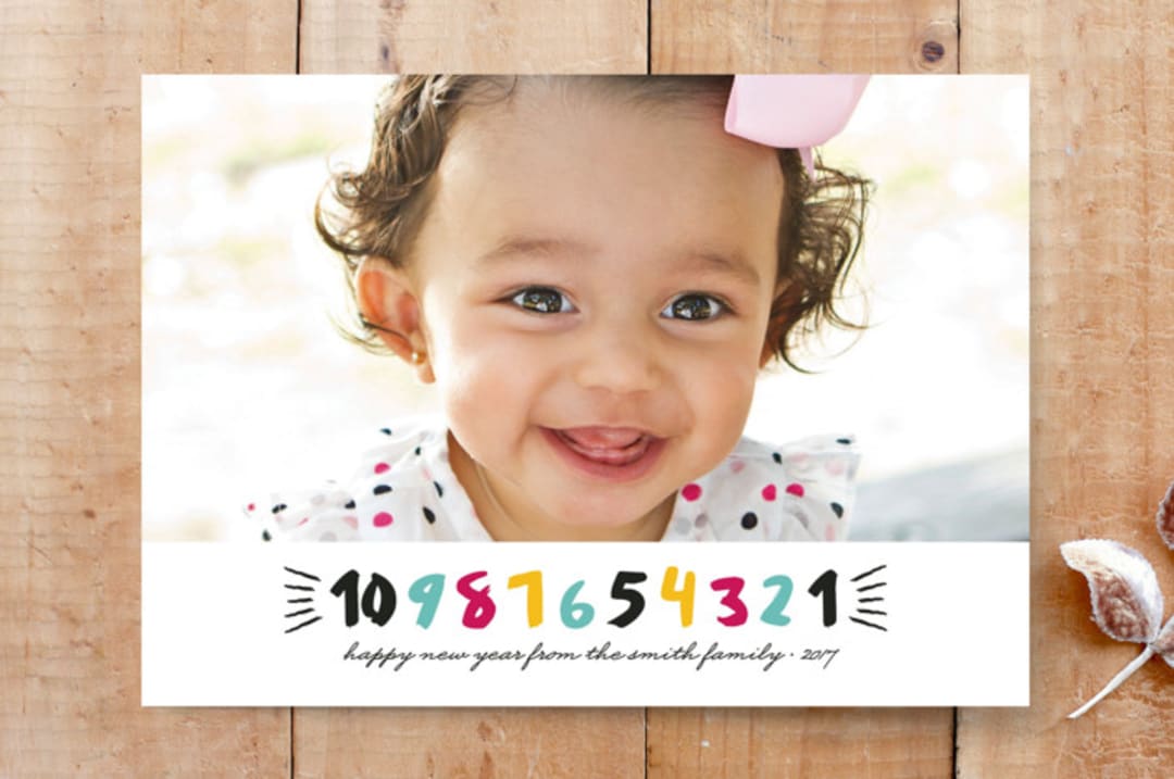 "Countdown to the New Year" - Stationery in Pop by Loree Mayer - Front