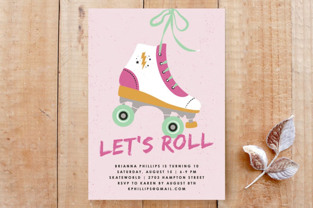 Let's Roll Invitation