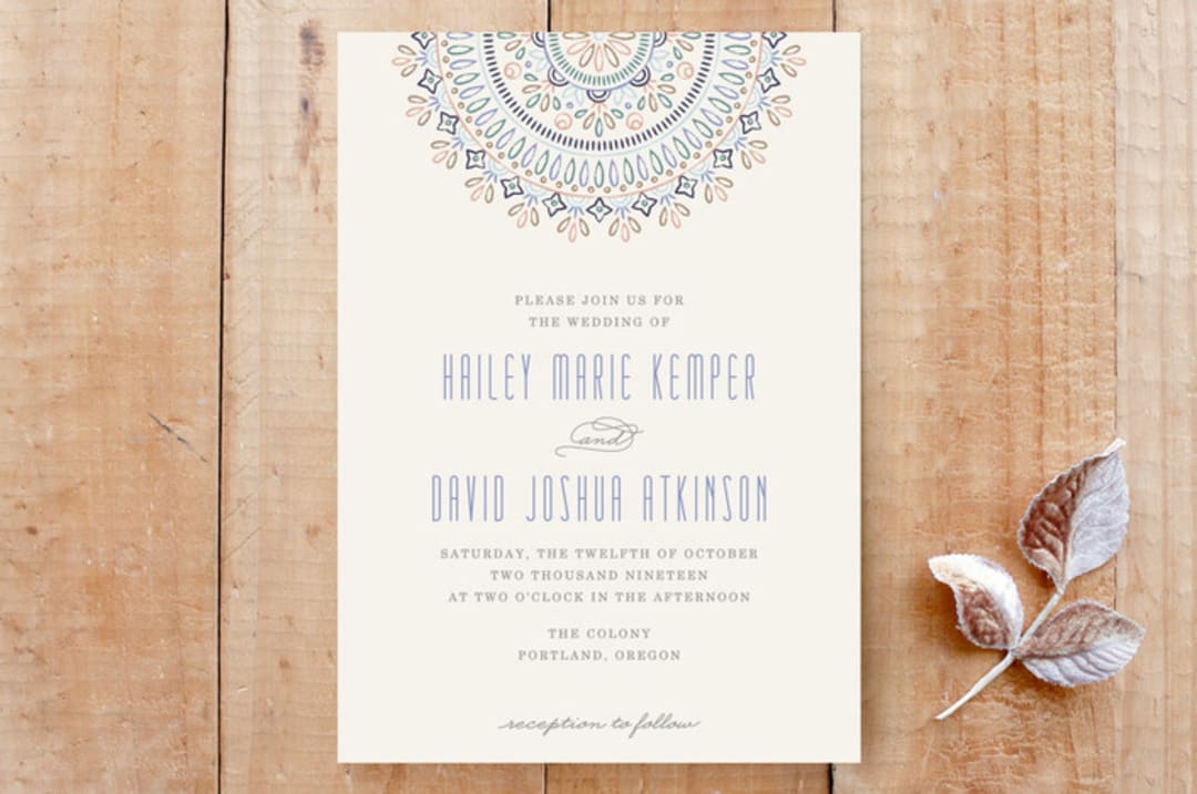 Jardin Mandala Invitation