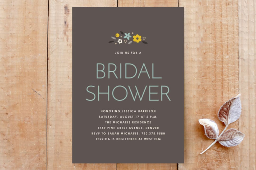 Simply Floral Invitation