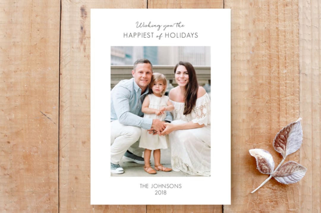"Timeless Holidays" - Stationery in Snow by Johanna Phillips Huuva - Front