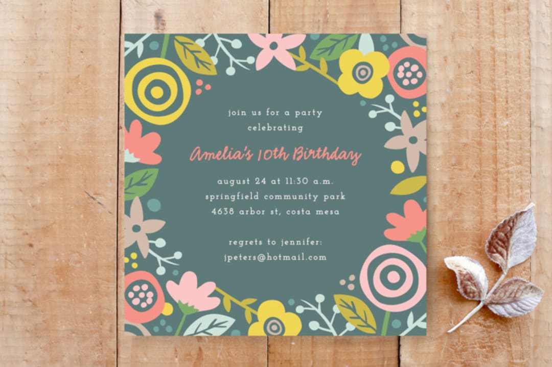 Gardenia Invitation