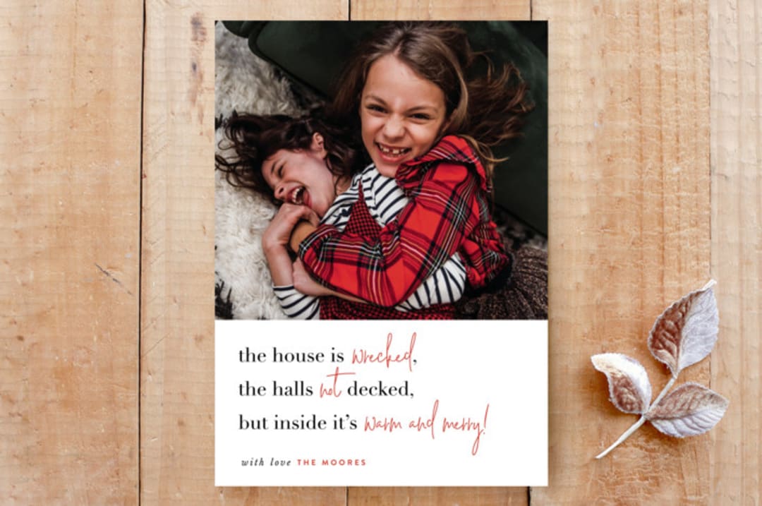 "wrecked" - Stationery in classic by Sara Hicks Malone - Front
