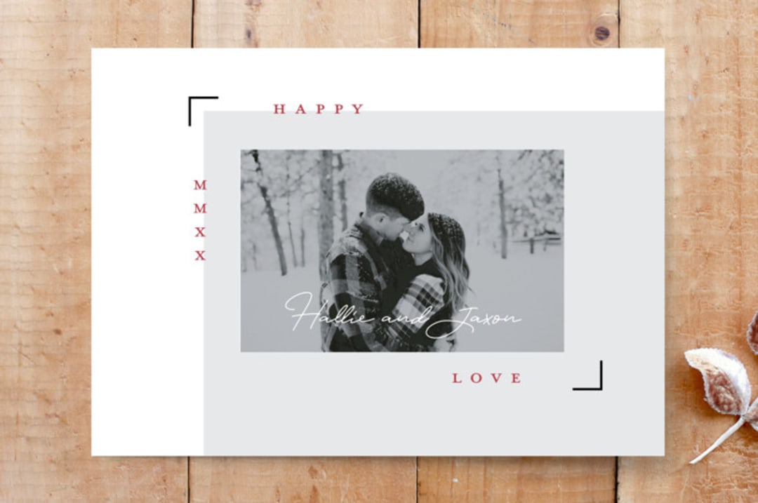 "Happy MMXX Love" - Stationery in Valentine by Merian - Front