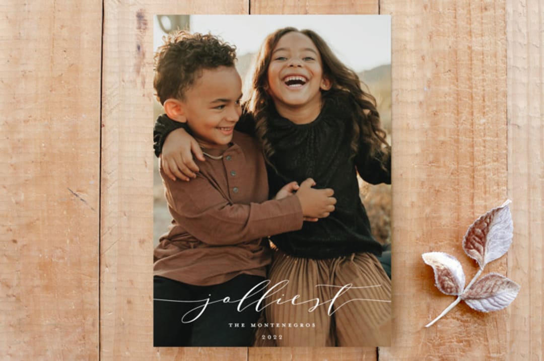 "Jolliest Holiday" - Stationery in Starlight by Zhay Smith - Front